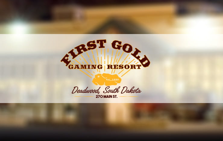 Logo of the First Gold Gaming Resort in Deadwood, South Dakota.