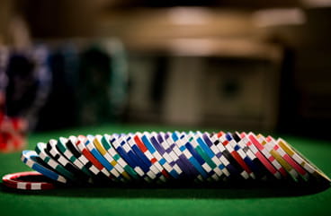 Poker chips.