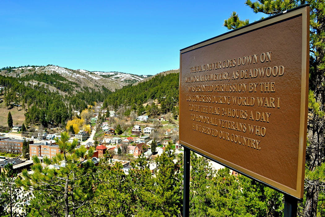 A sign in Deadwood South Dakota.