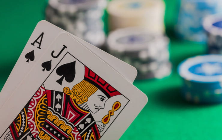 A poker hand showing pocket Aces.