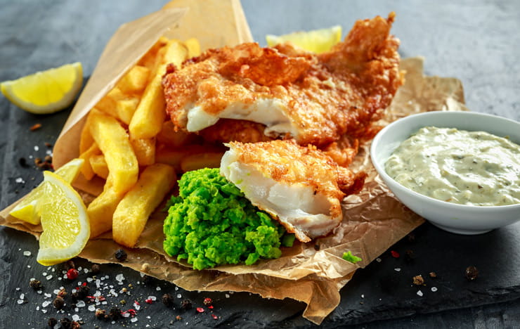 Fish and chips.