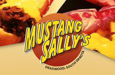 The logo of Mustang Sally's casino.