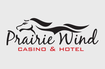 The logo of the Prairie Wind casino.