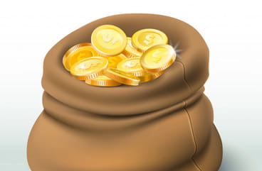 A sack of gold coins.