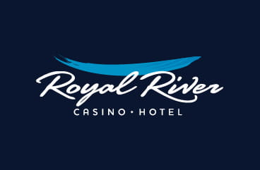 The logo of the Royal River Casino.